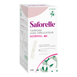 Tampons avec applicateur Coton BIO, Format Normal, small